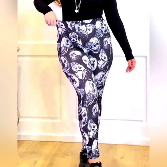 Plus size printed Leggings sz 2X - Picture 3 of 8